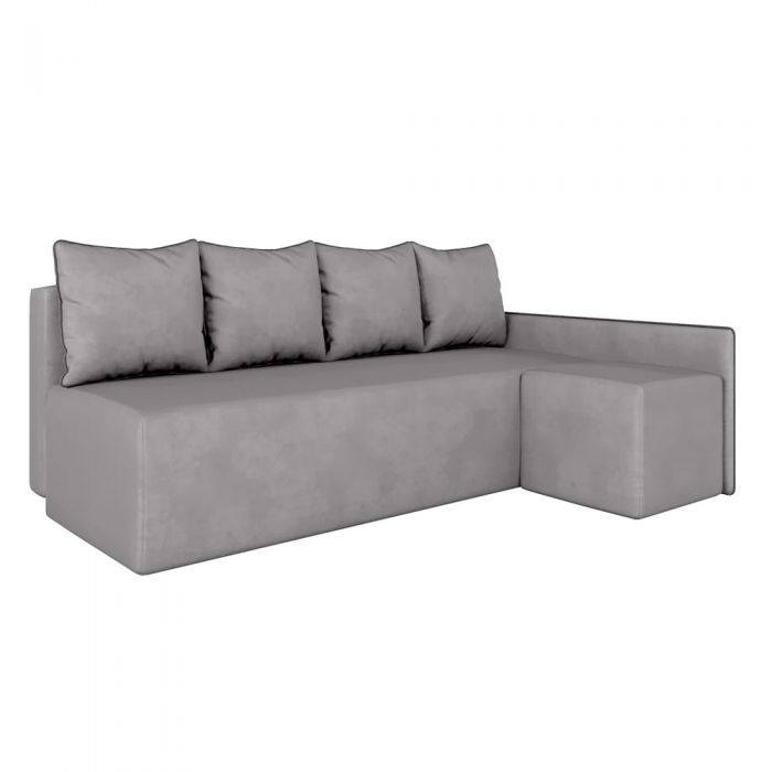 Кутовий диван ортопедичний iSmart MORRO Maxi єврокнижка 205x149 см (матрац Bonel) сірий Laura 33