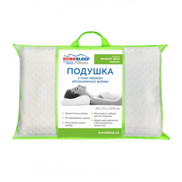 Подушка Eurosleep "MEMORY ERGO medium"