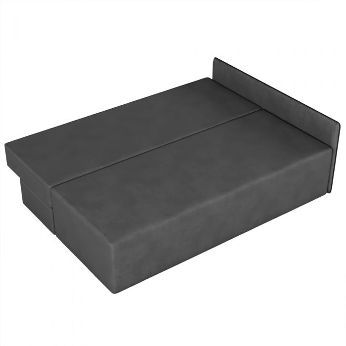 Кутовий диван ортопедичний iSmart MORRO Maxi єврокнижка 205x149 см (матрац Silver) графіт Laura 15